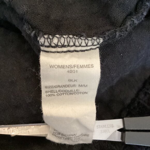 Woolrich Womens Vest Size‎ Medium Black Corduroy Zip-Up Vest Pockets Full Zip - Picture 8 of 8